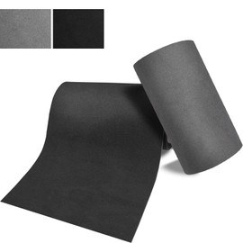 Self-Adhesive Velvet Repair Patches - Flannel Fabric Patch, Microfiber Suede Patches for Clothes, Sofa Repairing, Car Seats, Handbags, Backpacks, Jacket Holes and Tears 2 Rolls (1black+1grey)