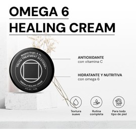 Omega 6 Healing Cream 15ml - Crema Hidratante con Omega 6 y Vitamina C Hidratante Facial - Cuidado de la Piel Skincare