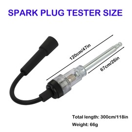 2 Pcs Spark Plug Testers, Ignition Coil Tester, Spark Tester Engine Diagnostic Tools Checker for Automotive Car Small Engines, Lawn Mowers Motorcycles Cars