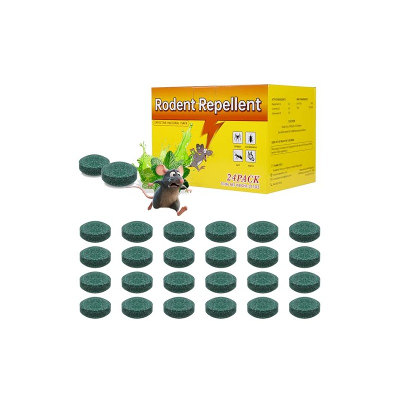 Natural Rodent Repellent Balls - Peppermint Lemon Oil Formula