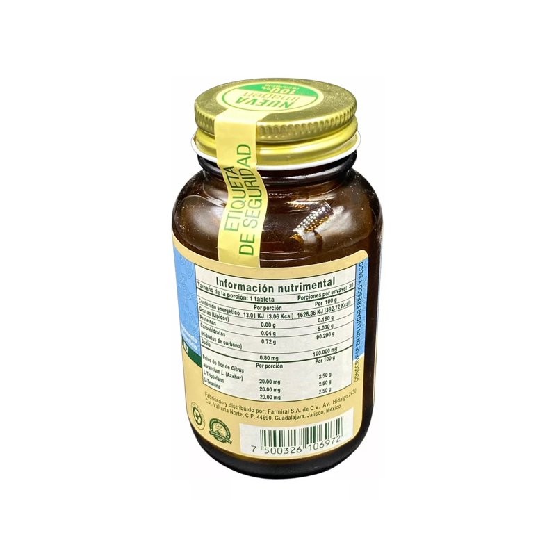 Mem-eh biomiral. Azahar L-Triptófano y L-Teanina. Suplemento Alimenticio.