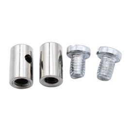 2 X 6MM Solderless Cable Nipples Universal for Motorcyce Motorbike Cars Bicycles