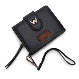 Montana West X Wrangler Wallet for Women Bifold Small Wallet RFID Blocking Ladies Wristlet Wallets with Zipper Coin Pocket