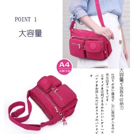 HotcoS Women's Shoulder Bag, Multi-functional, Cross-hung, Outdoor, Nylon, Tote Bag, Waterproof, Small Items Organizer, Casual, School, Commute, Business, Popular, Business Trip, Lightweight, Sales,