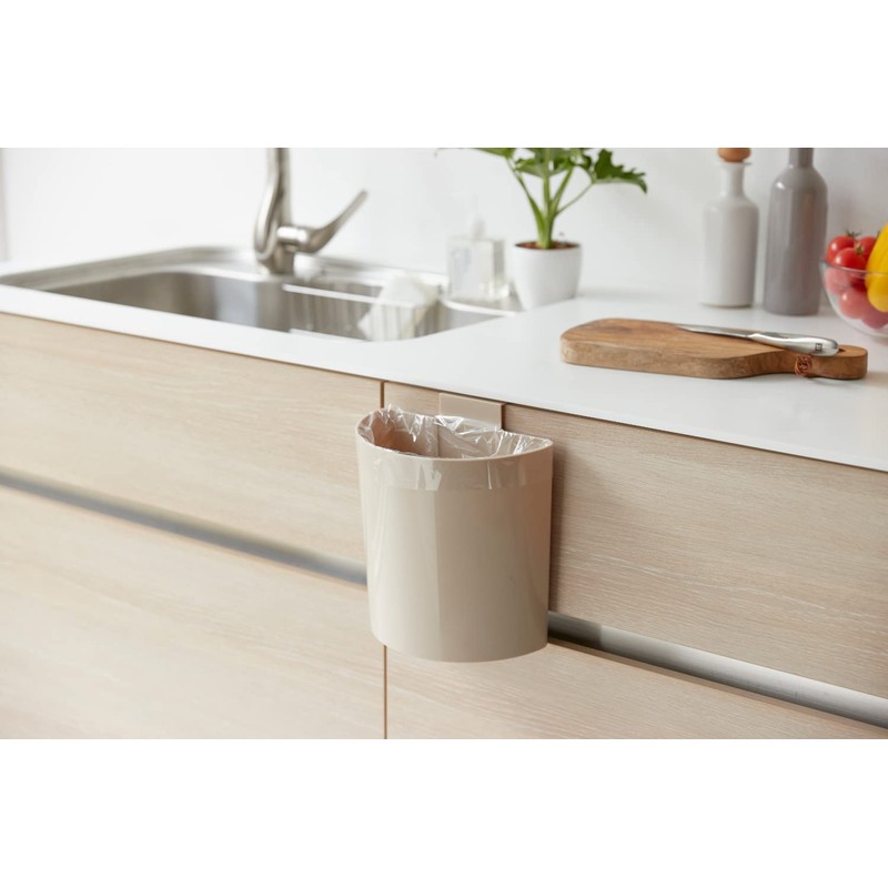 Isetou Merna Mini Trash Can with Lid, Small Storage Bin,