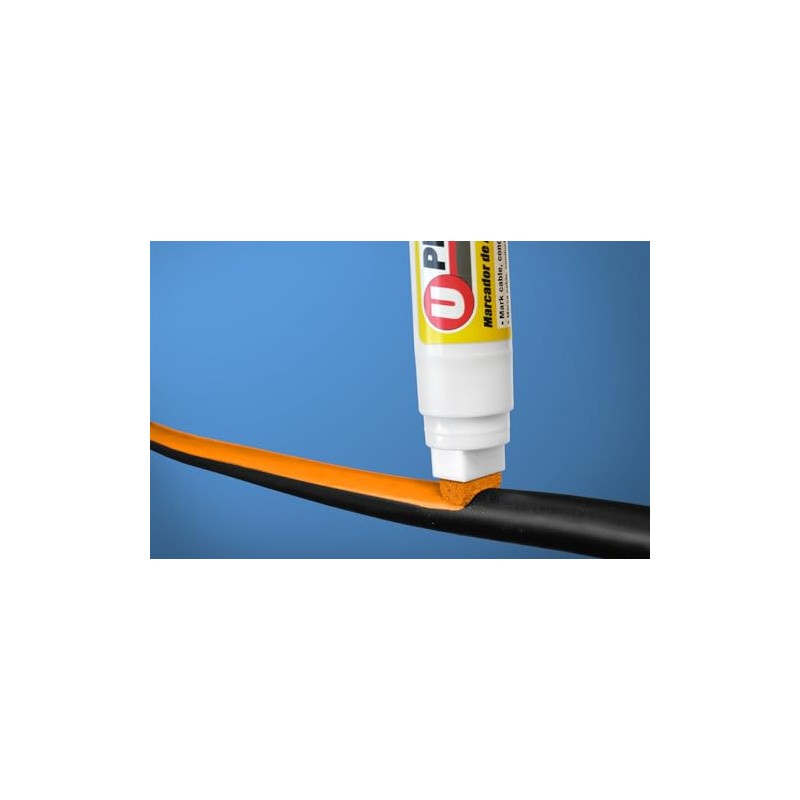 U-Mark U-Phase® Large Wire Marker, White 10705MCM