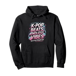 Vintage K-pop Music K-Pop Beats Endless Vibes Pullover Hoodie