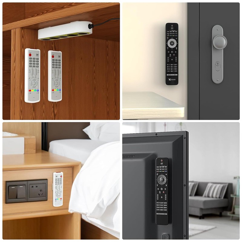 MisFun Pack of 4 Remote Control Holder, Remote Control Organiser,