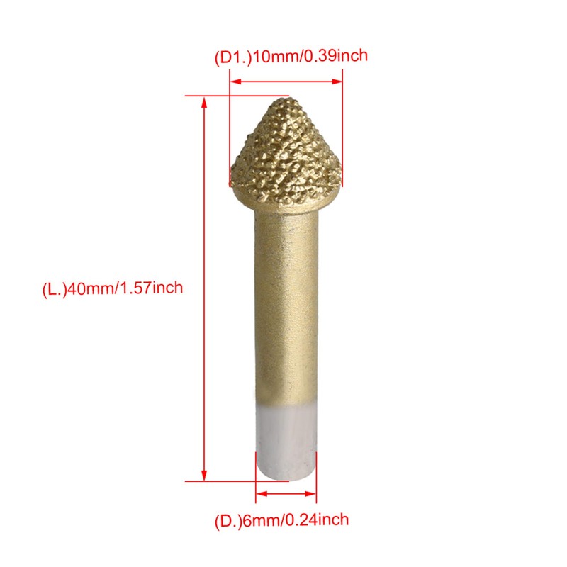 BQLZR 60 Degree Head Brazed Diamond CNC Router Bit Tools