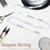 Sequin Trimming, 6mm 100 Yards, Sequin Cord, Decorative Accessories for