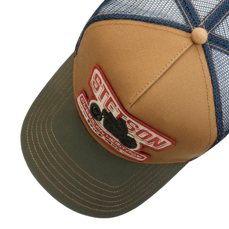 Stetson Biker Trucker Cap - Adjustable Size - Multicoloured Hat