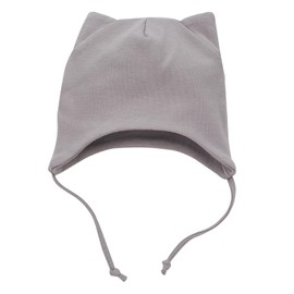 Pinokio Baby Boys' Wrapped Bonnet with Ears Beanie Hat, HELLO GREY
