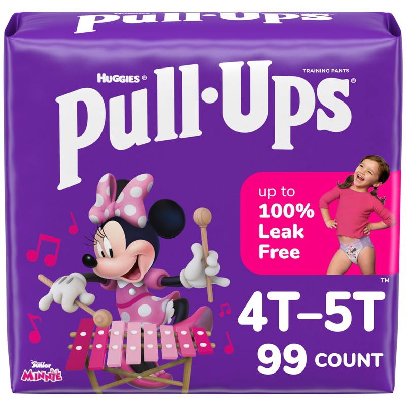 Pull-Ups Girls' Potty Training Pants, Size 4T-5T Training Underwear (38-50