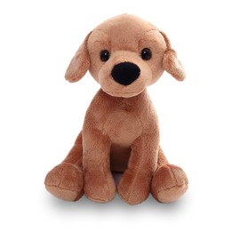 Plushland Realistic Stuffed Animal Toys Puppy Dog 8 Inches, Holiday Plush Figures for Kids, Babies to Play with (New Labrador)