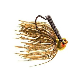 Z-man CEFL12-07 Crosseyez Flipping Jig, Size 4/0 Hook, 1/2 oz, Spring Pumpkin, Package of 1