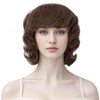 PARXITN Pixie Cut Wig for Women Short Curly Wig with