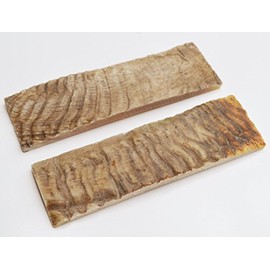 Whole Earth Supply 5 inch Ram Horn Handle Making Knife Scales Handles Blanks Blades Knives Set Pair for Custom Handles