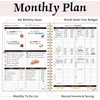 Undated Budget Planner with Tag Stickers, A5 Monthly Budget Planner