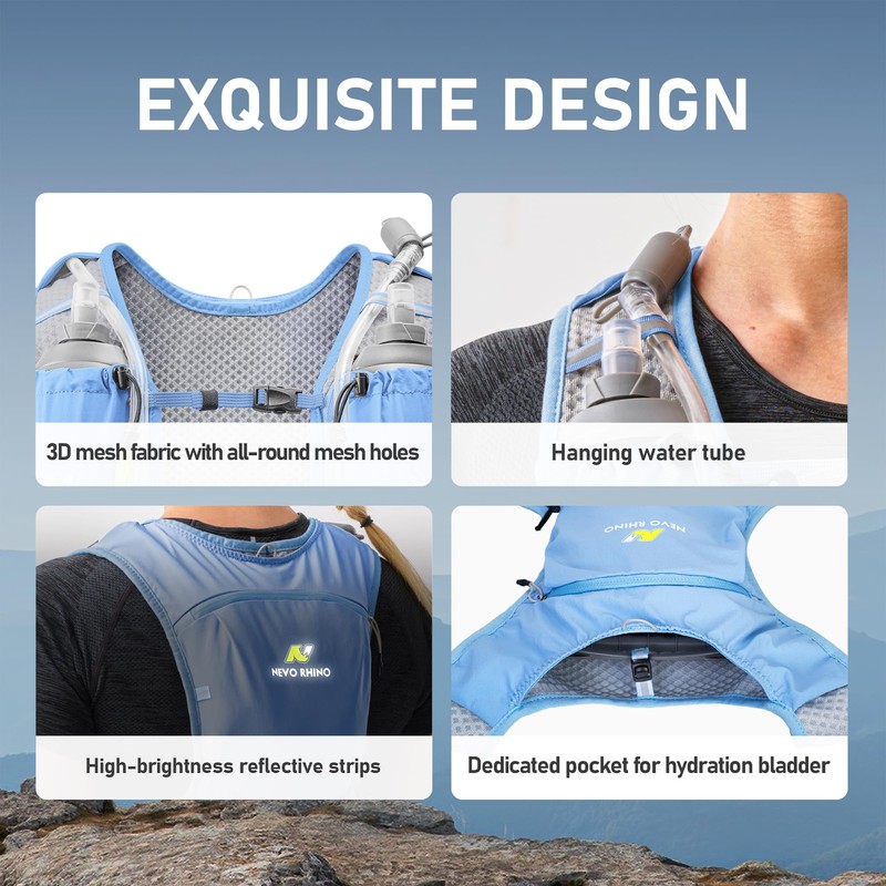 N NEVO RHINO Small Running Vest for Women, Lightweight Hydration