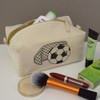 'Football & Net' Canvas Wash Bag/Makeup Case (CS00009222)