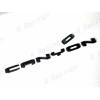 GMC 4PCS Gloss Black Door Rear AT4 Canyon OVERLAY Emblems