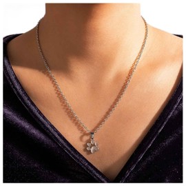 Dervivea Vintage Paw Print Choker Necklace Dog Cat Panda Footprints Necklace Silver Print Pendant Necklace Minimalist Animal Paw Print Necklace Jewellery for Women and Girls