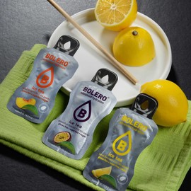 Bolero ICE TEA PEACH | 24x8g I Erfrischendes Zuckerfreies Getränkepulver mit Stevia gesüßt | Vitamin C | gesundes Getränk, das von Diabetikern empfohlen wird | Pfirsich Eistee Geschmack