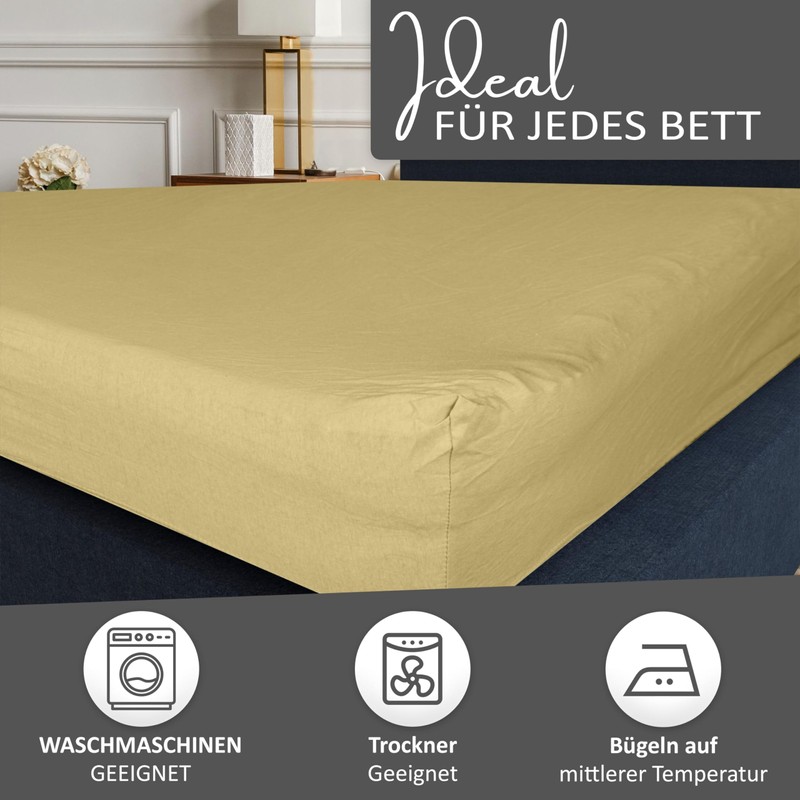 Leonado Vicenti Classic Fitted Sheet, 100% Jersey Cotton, in Many