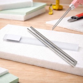 Wiltec Blade for Styrofoam Cutter 150 mm, Hardened, Straight, Cuts Styrofoam, Styrodur & Other Insulation Materials with Nickel-Chrome Alloy for Hot Wire Cutters