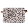 Evlife Storage Basket Cube Pink Leopard Cheetah Print Large Collapsible