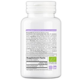 Organic Lavender Capsules - Lavender Pills for Relaxation and Balance - Supports Calm Mind and Body - Natural Supplement - Non-GMO, Gluten-Free – 90 Vegan Capsules