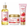 Kit Facial Y Corporal Pastel De Fresa Bioaqua Con 3