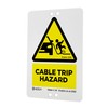 Edion EV Cable Trip Hazard Warning Sign – Attaches to