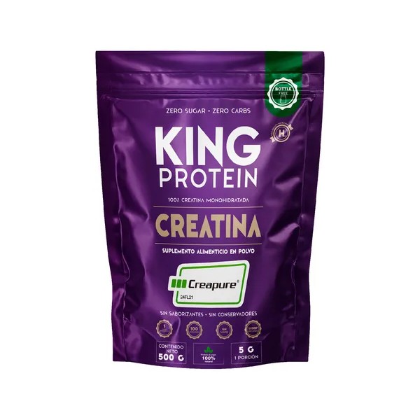 King Protein Creatina Monohidratada Creapure® - 500g Sabor Sin sabor