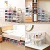 Uni HIMO Drop Front Shoe Box with Clear Door,10 pack