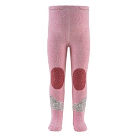 Sterntaler Girls Crawling Tights Sheep, Powder pink melange.