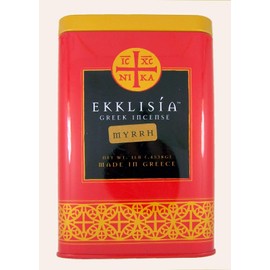 Cathedral Candle Company High Grade Ekklisia Myrrh Greek Incense for Church Use, 1 LB Tin