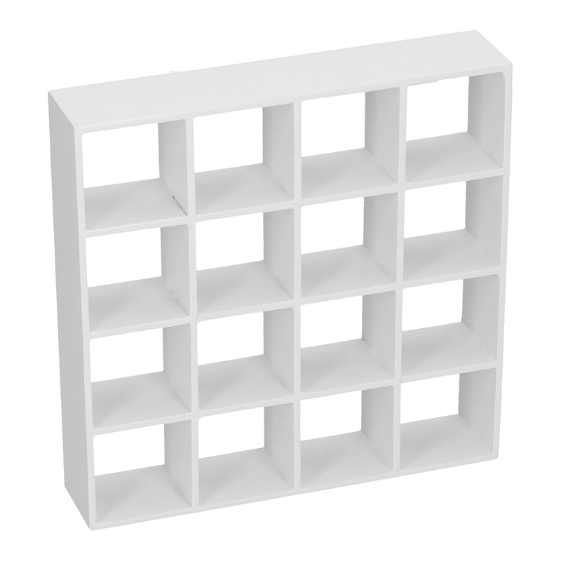 1:12 Dollhouse 16 Grid Display Shelf Miniature Wooden Storage Rack