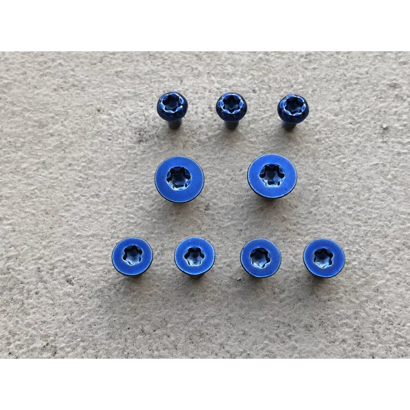 TORX Blue Stainless Torx Screws For Spyderco Manix 2 G10
