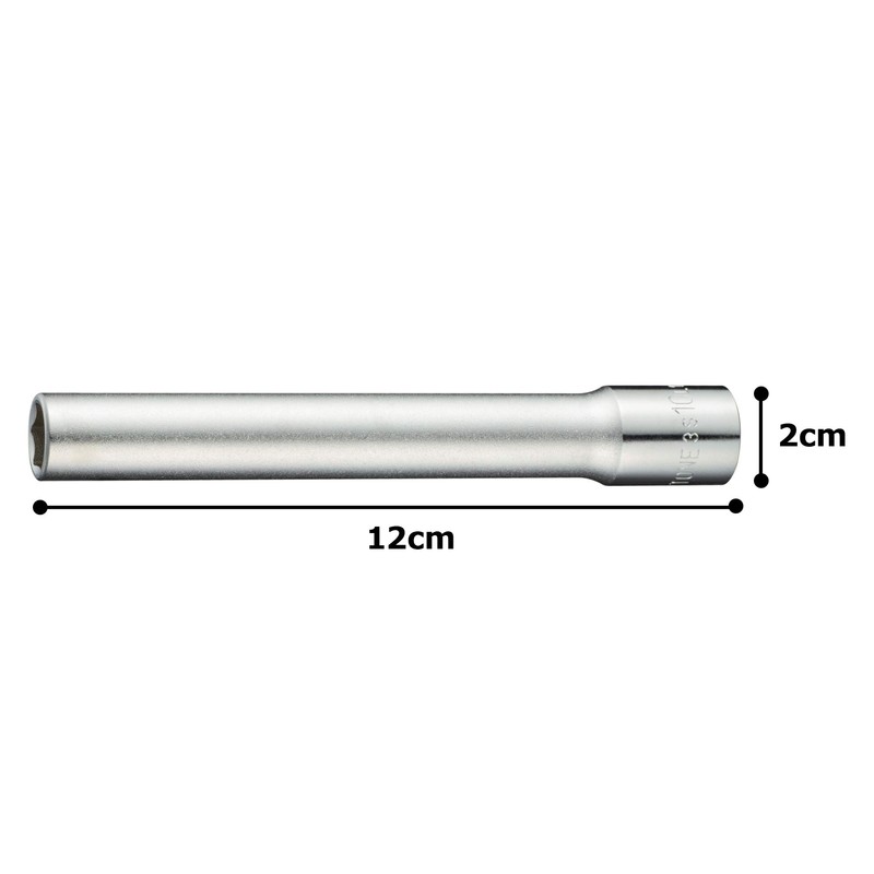Tone 3S-10L120 Ultra Long Socket (6 Angle) Drive Angle 0.3