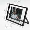 AhaGo Black Floating Frame (4"x6", Horizontal), 2 Set, For Picture