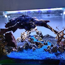 MUYYIKA Aquarium Aquarium Ornamental Stone Ornamental Fish Crystal Glass Stone Aquarium Bottom Sand Gravel Garden Decorative Stone (Approx. 17.6 oz (500 g)