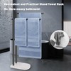 Livabber Standing Towel Rack, 304 Stainless Steel 2-Tier Towel Holder
