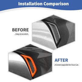 RT-TCZ - Funda para Jeep JL para guardabarros laterales para Jeep Wrangler JL JLU Gladiator JT 2018-2024, accesorios exteriores naranjas, 2 unidades