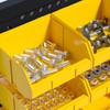 KJE 30PCS Wall Mounted Storage Bins, Plastic Tool Organizer for