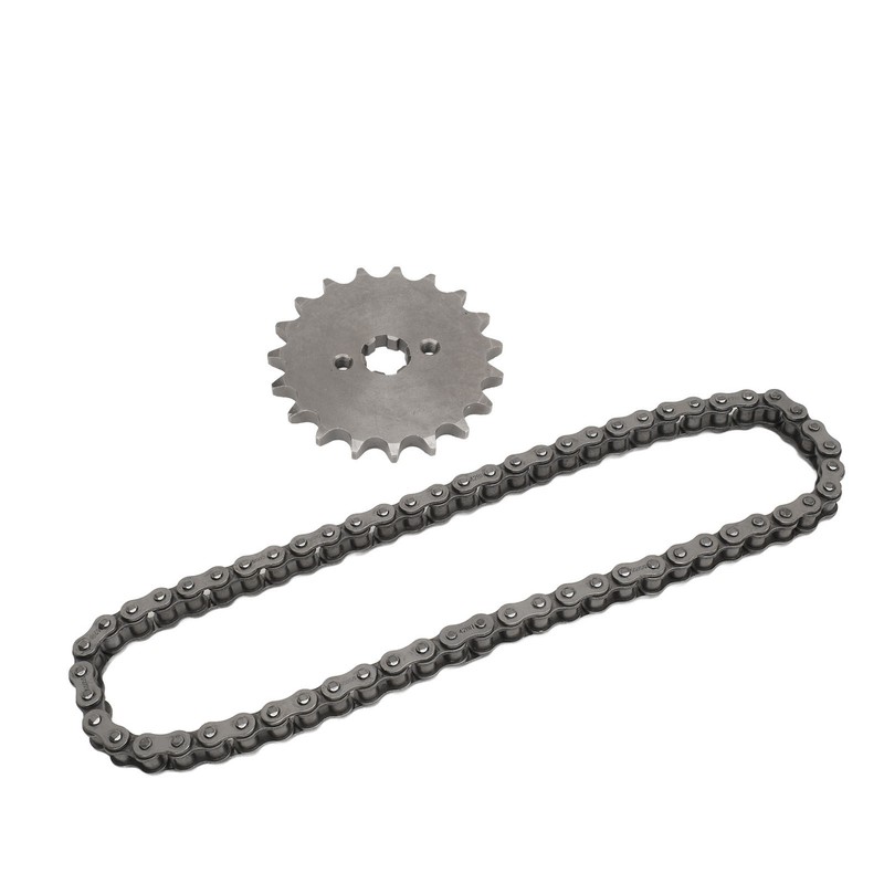 428 19T 17mm Sprocket with 428 60 Links Chain Steel