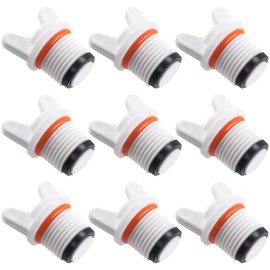 HINZIC 20 Pack 1/2" PT Plug, Male Thread PPR Pipe Plugs Fitting End Caps Connector Garden Irrigation Tubing Stopper Drain Plug Compatible with RV Irrigation Water Supply Lines