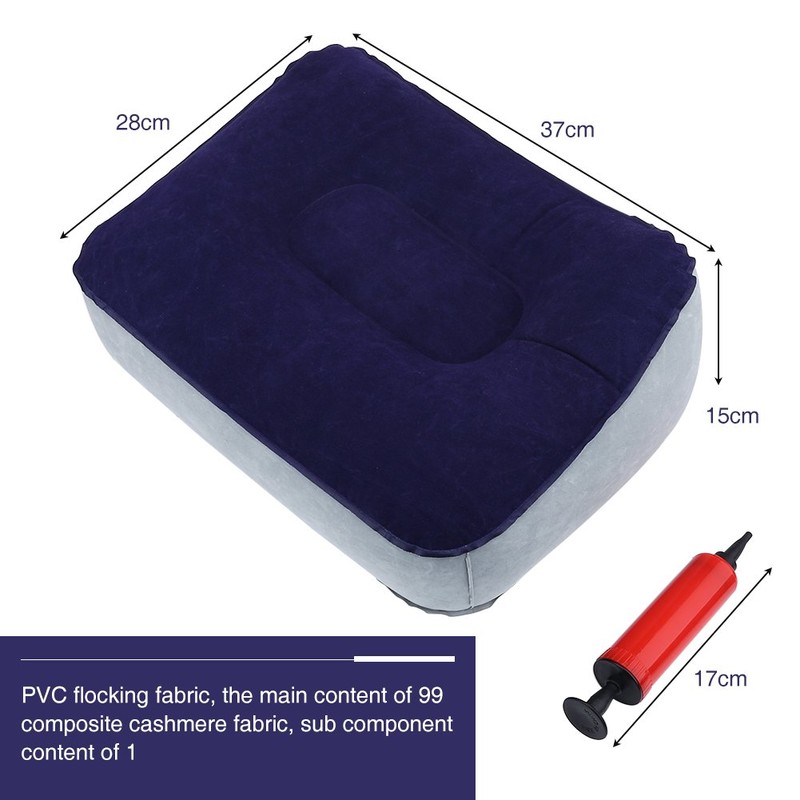 Cushion for Footrest, Flocking, Comfortable Inflatable Cushion with Footrest and