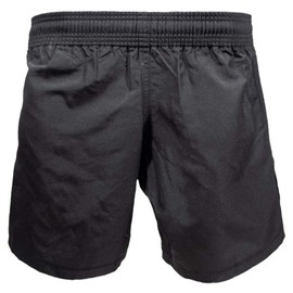 Revgear Pantalones cortos de artes marciales mixtas para adultos, duraderos y cómodos, con abertura lateral para patadas, Rojo/Negro, 32 Regular