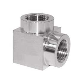 Beduan 90 Degree Elbow Fitting, 3/4" Female x 3/4" Female Stainless Steel Cast Pipe Fitting